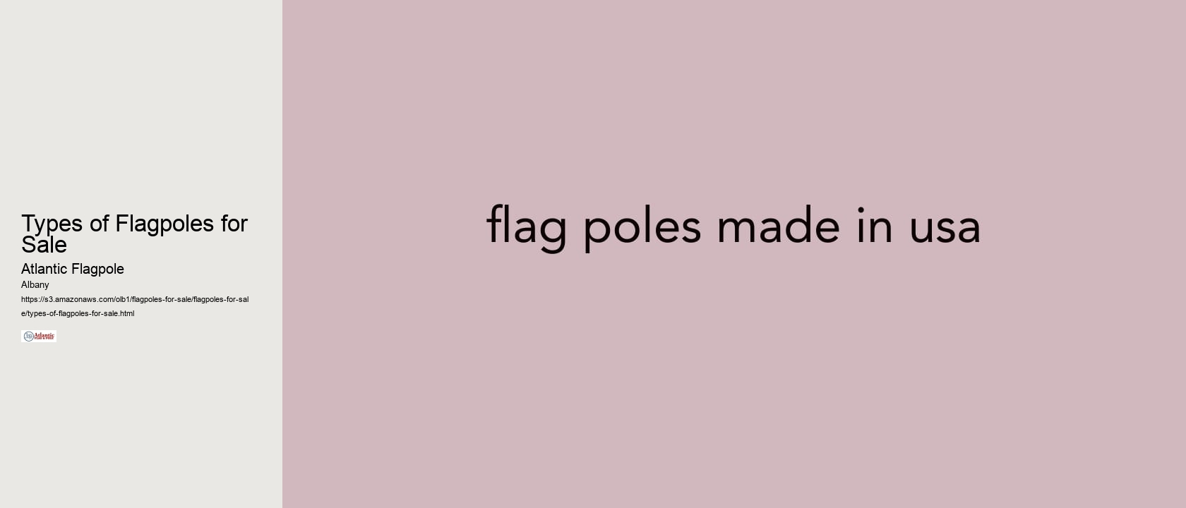 Types of Flagpoles for Sale