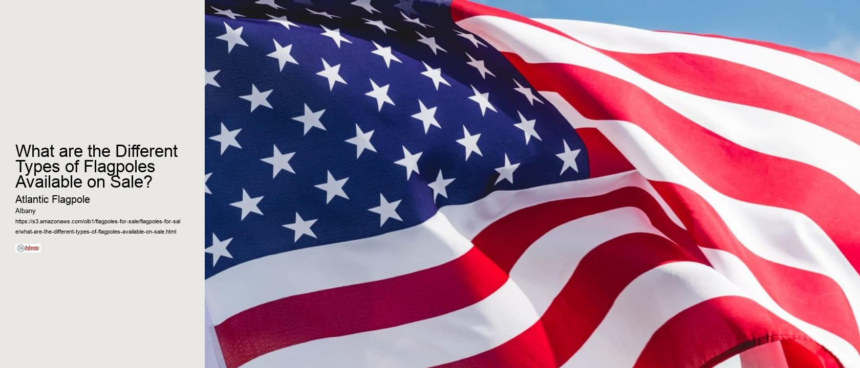 What are the Different Types of Flagpoles Available on Sale?