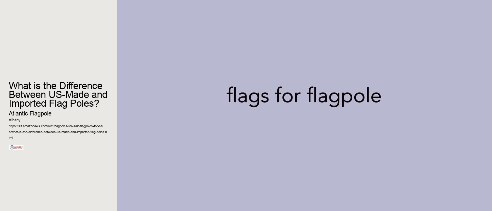 What is the Difference Between US-Made and Imported Flag Poles?