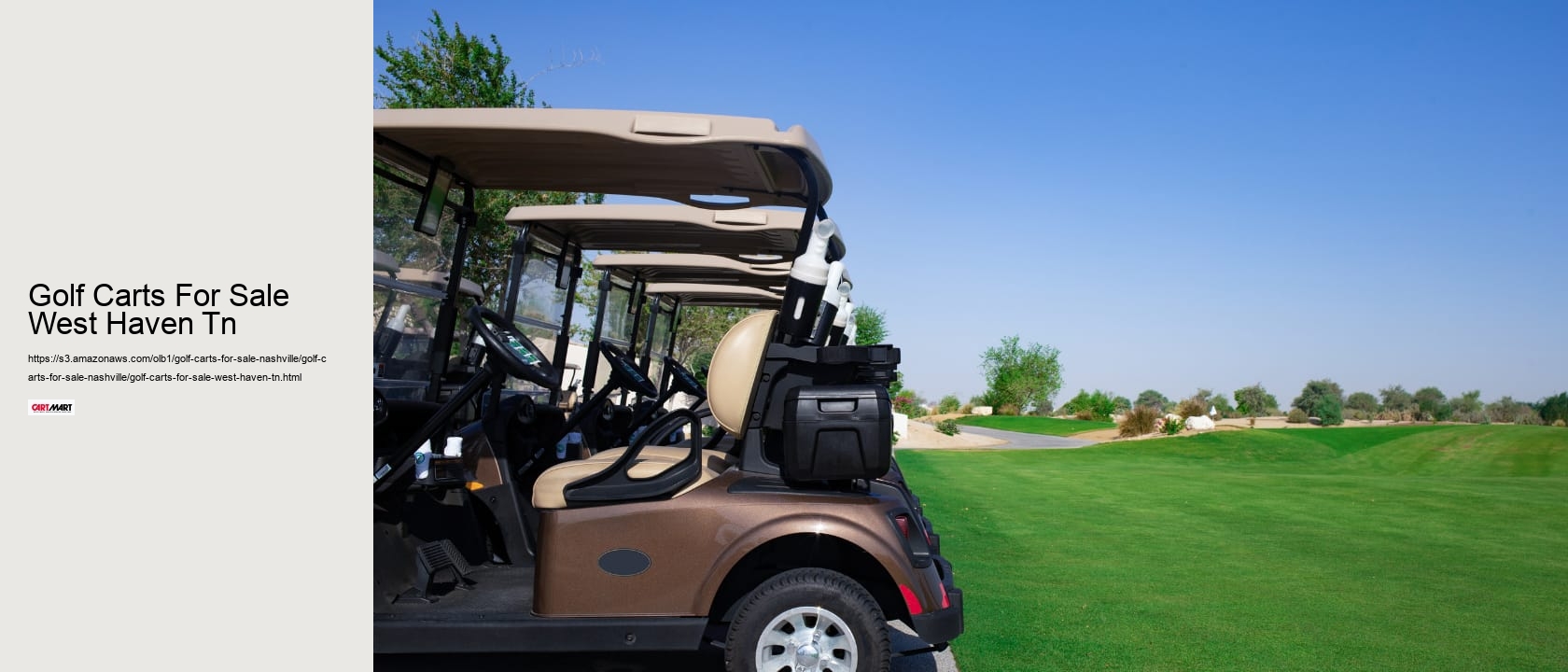 Golf Carts For Sale West Haven Tn