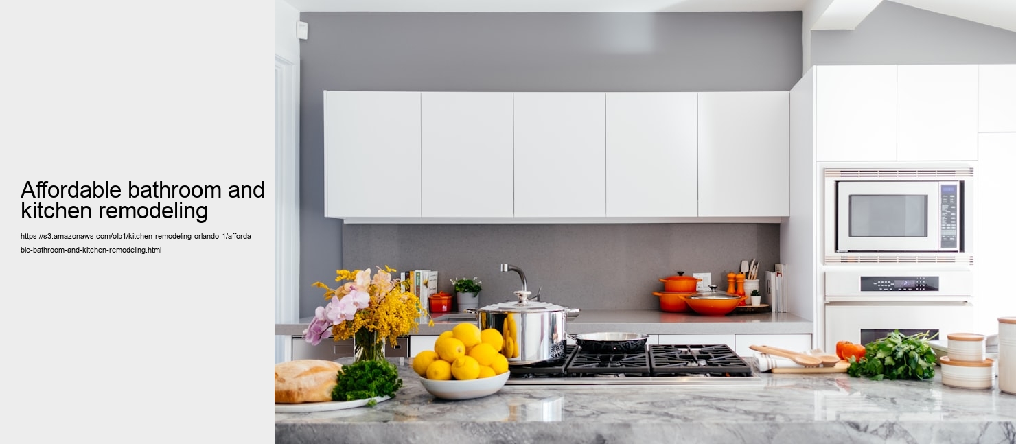 Affordable bathroom and kitchen remodeling