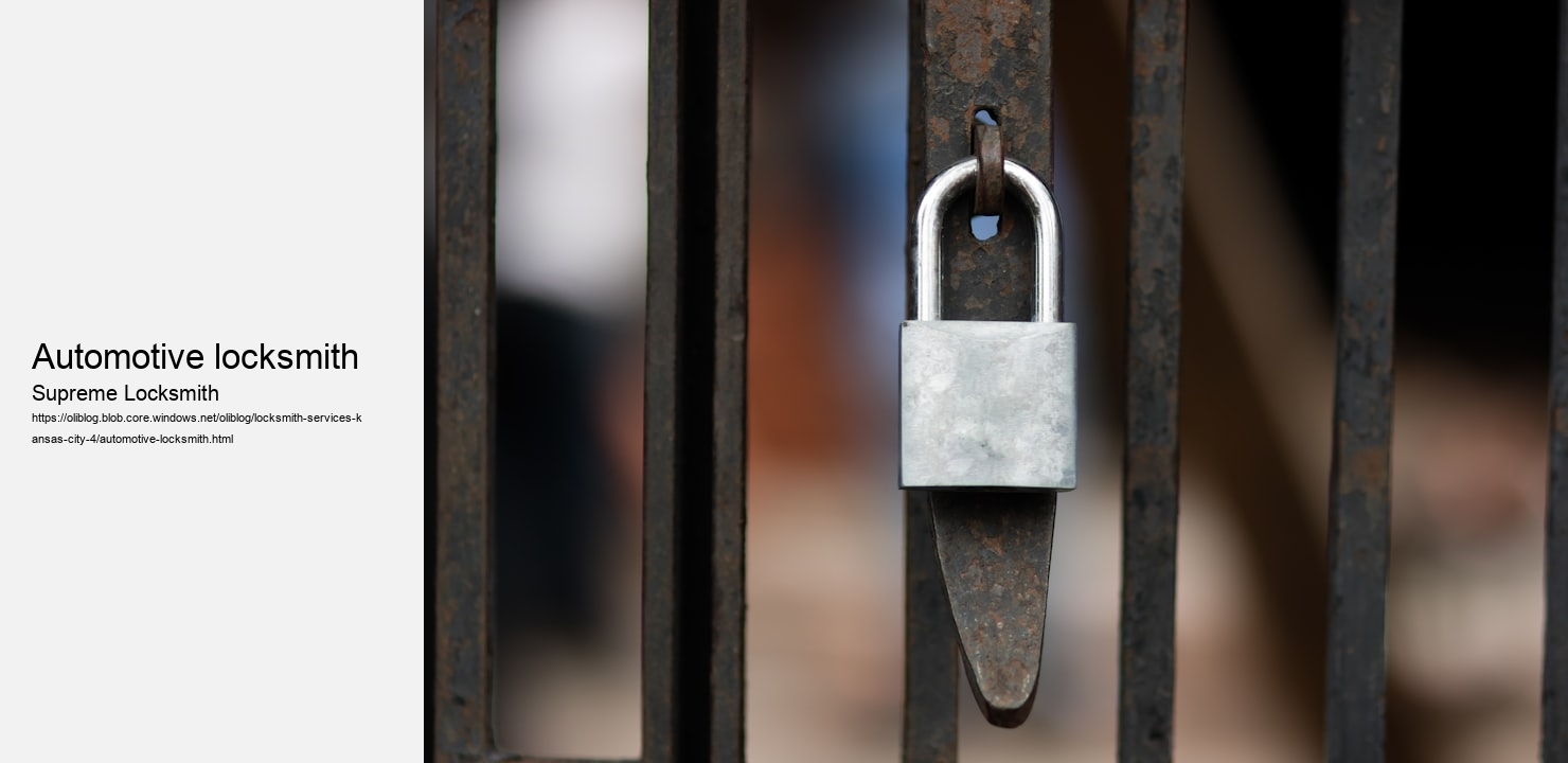 automotive locksmith