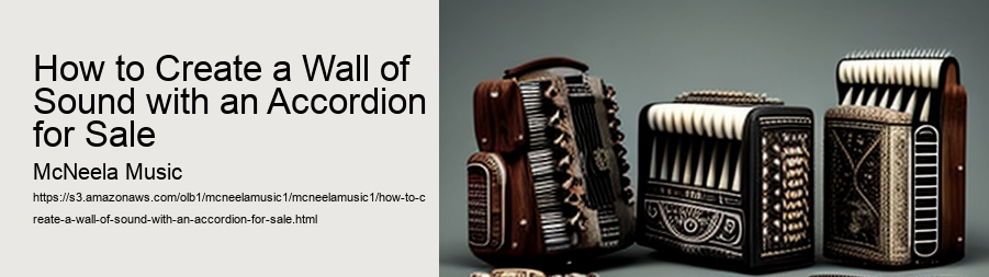 How to Create a Wall of Sound with an Accordion for Sale 