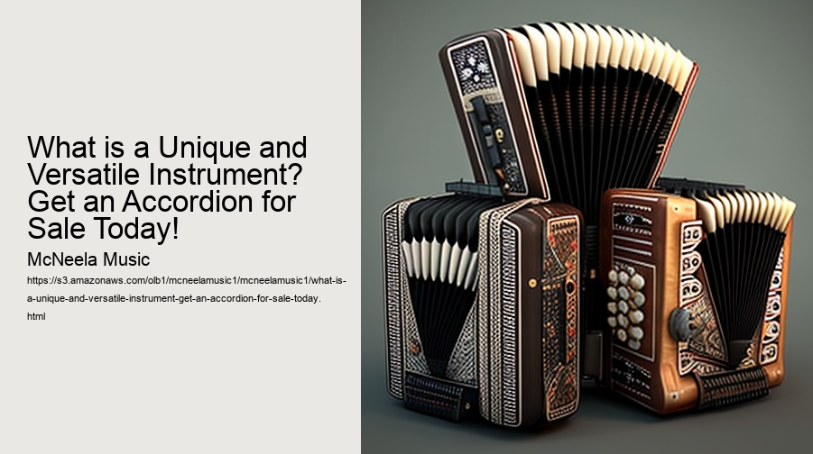 What is a Unique and Versatile Instrument? Get an Accordion for Sale Today! 
