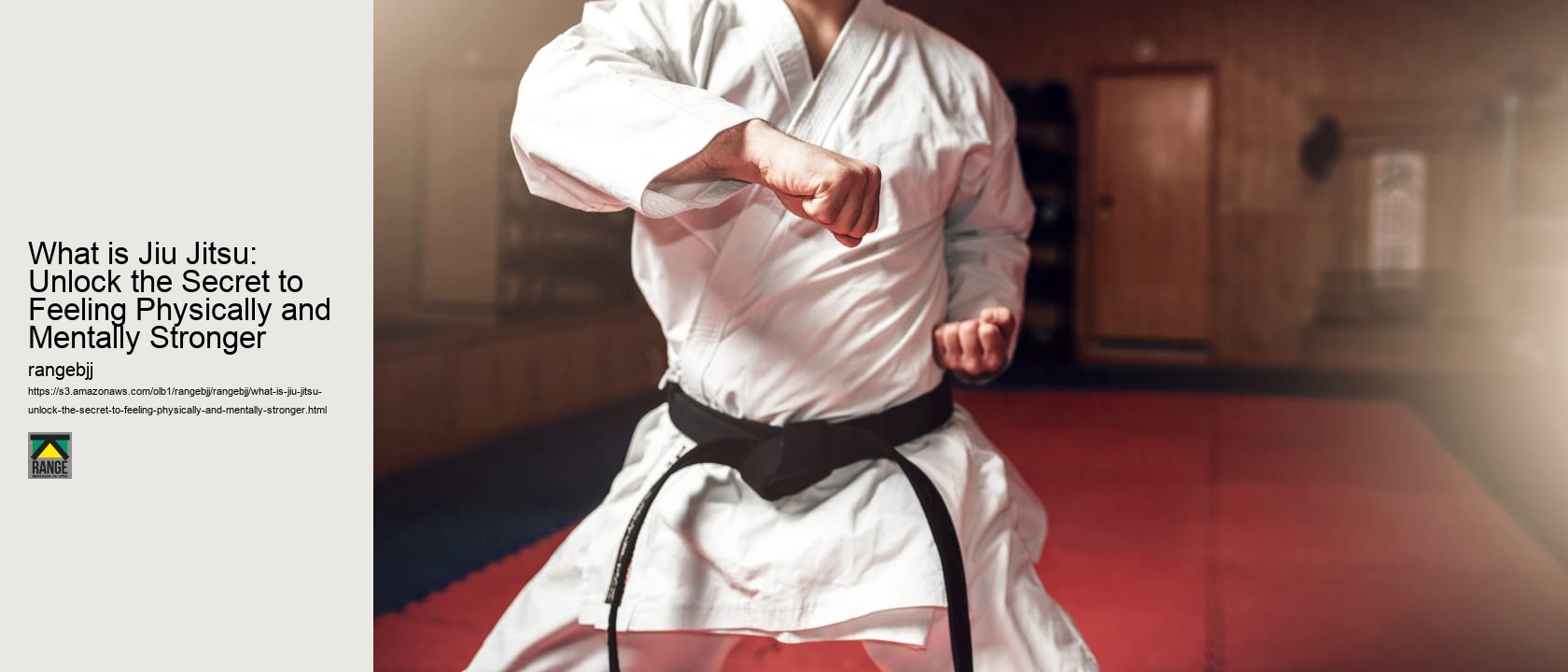 What is Jiu Jitsu: Unlock the Secret to Feeling Physically and Mentally Stronger 