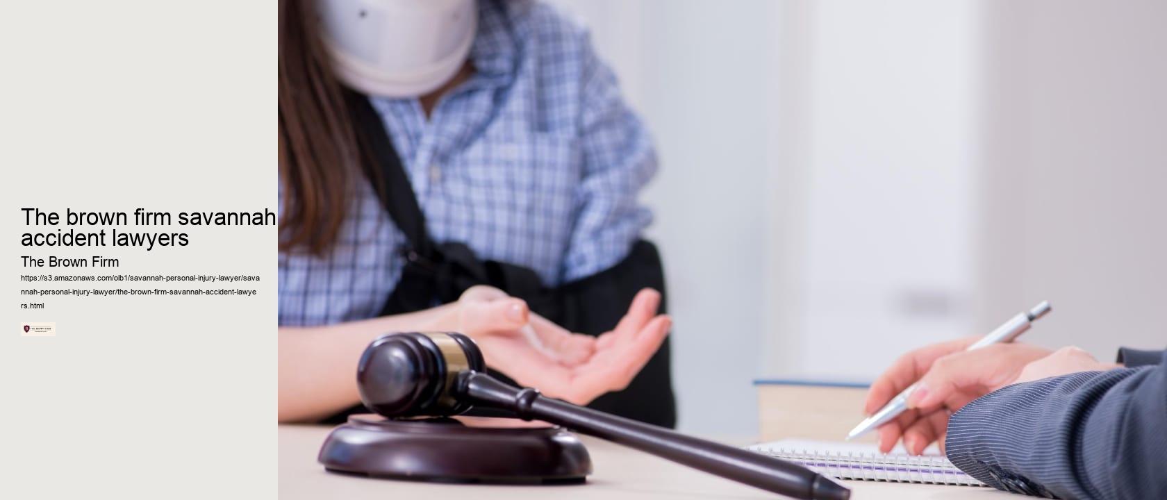 the brown firm savannah accident lawyers