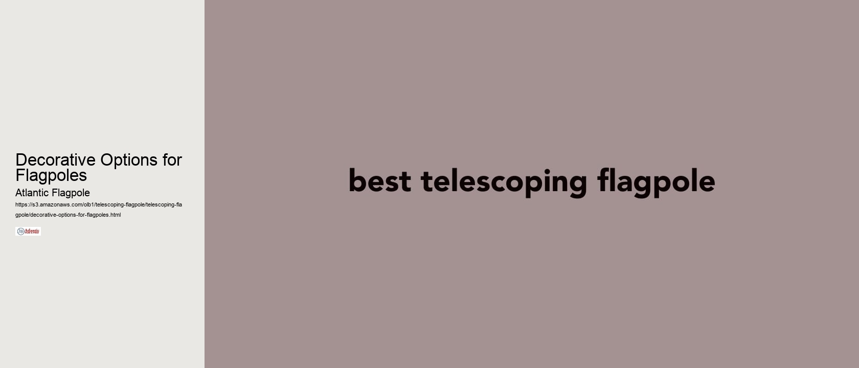 Decorative Options for Flagpoles