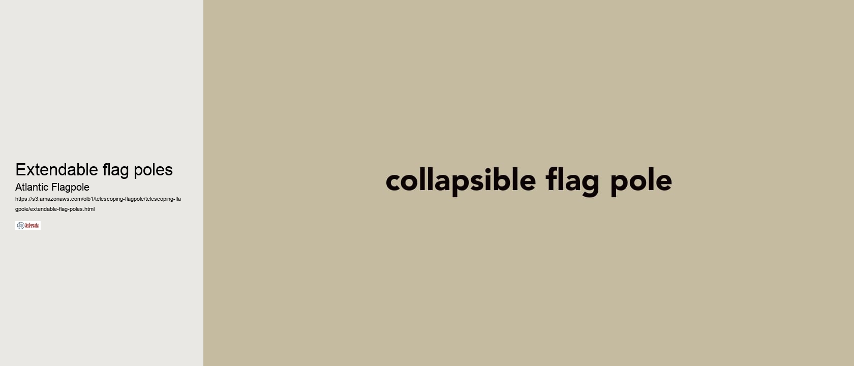 extendable flag poles