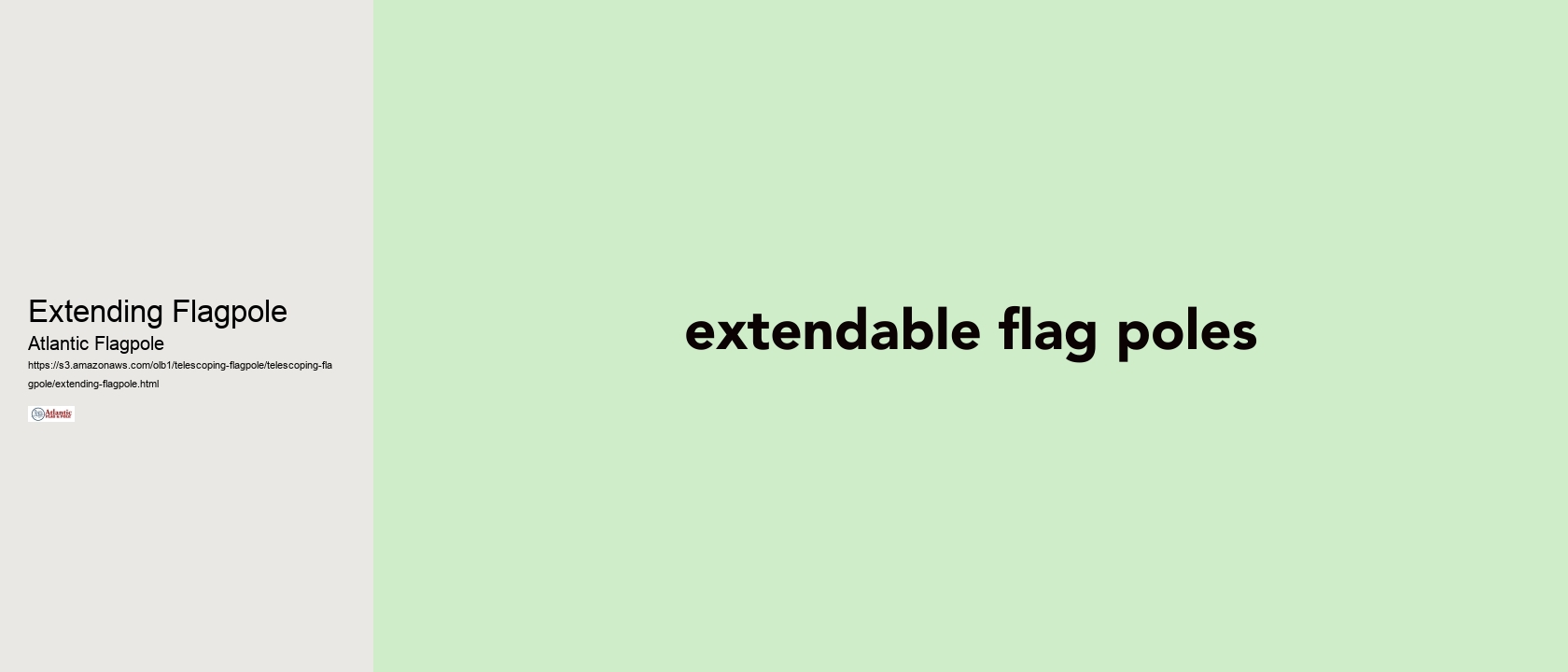 Extending Flagpole