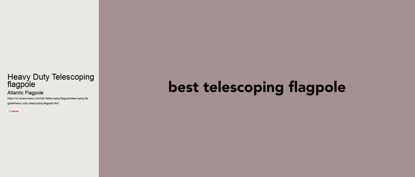 Heavy Duty Telescoping flagpole