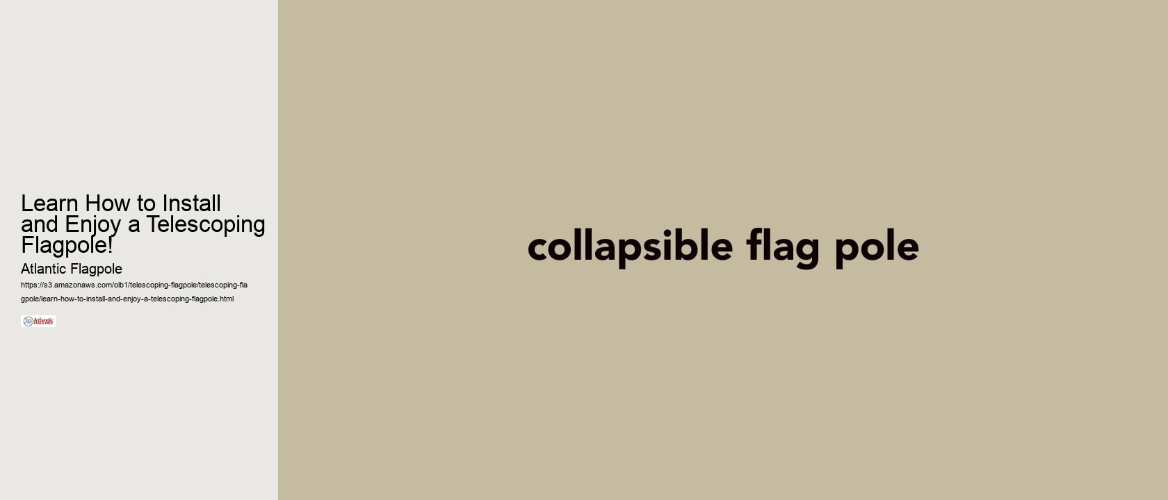 Learn How to Install and Enjoy a Telescoping Flagpole!