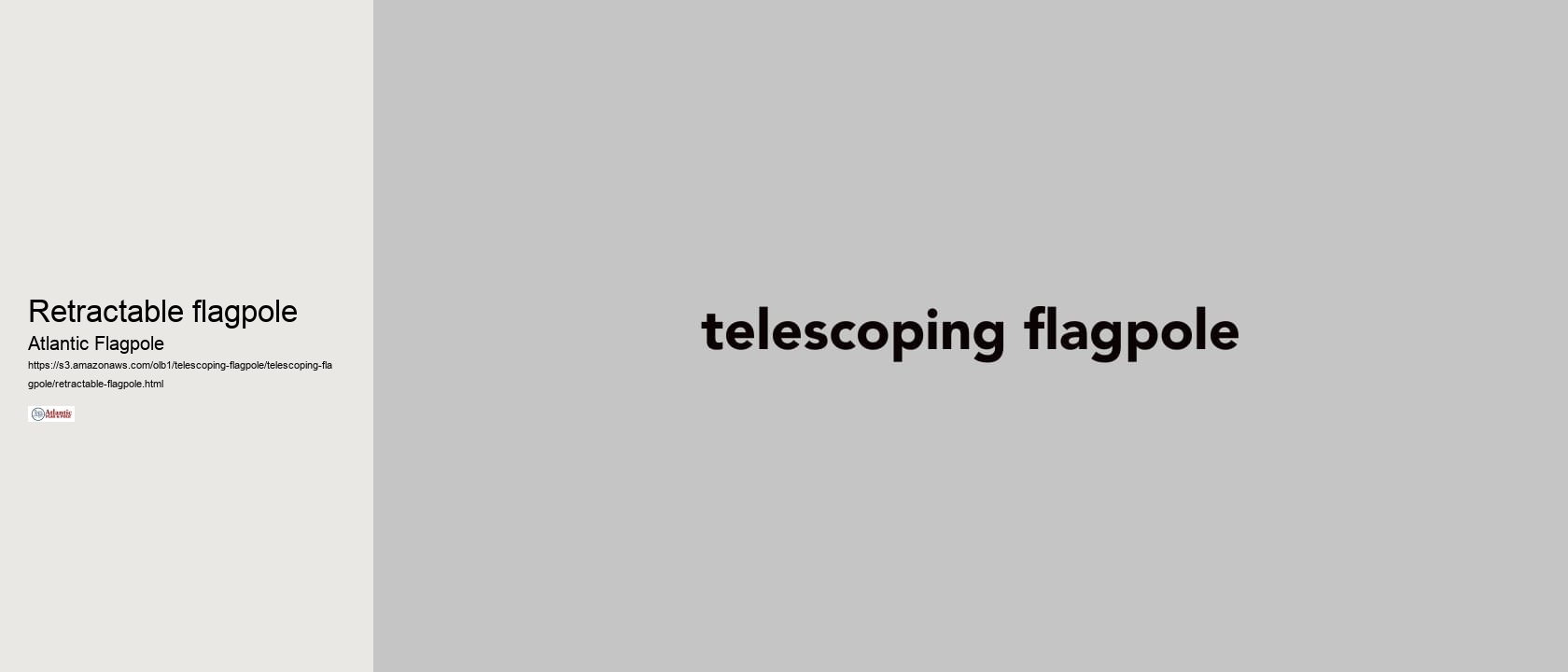 retractable flagpole