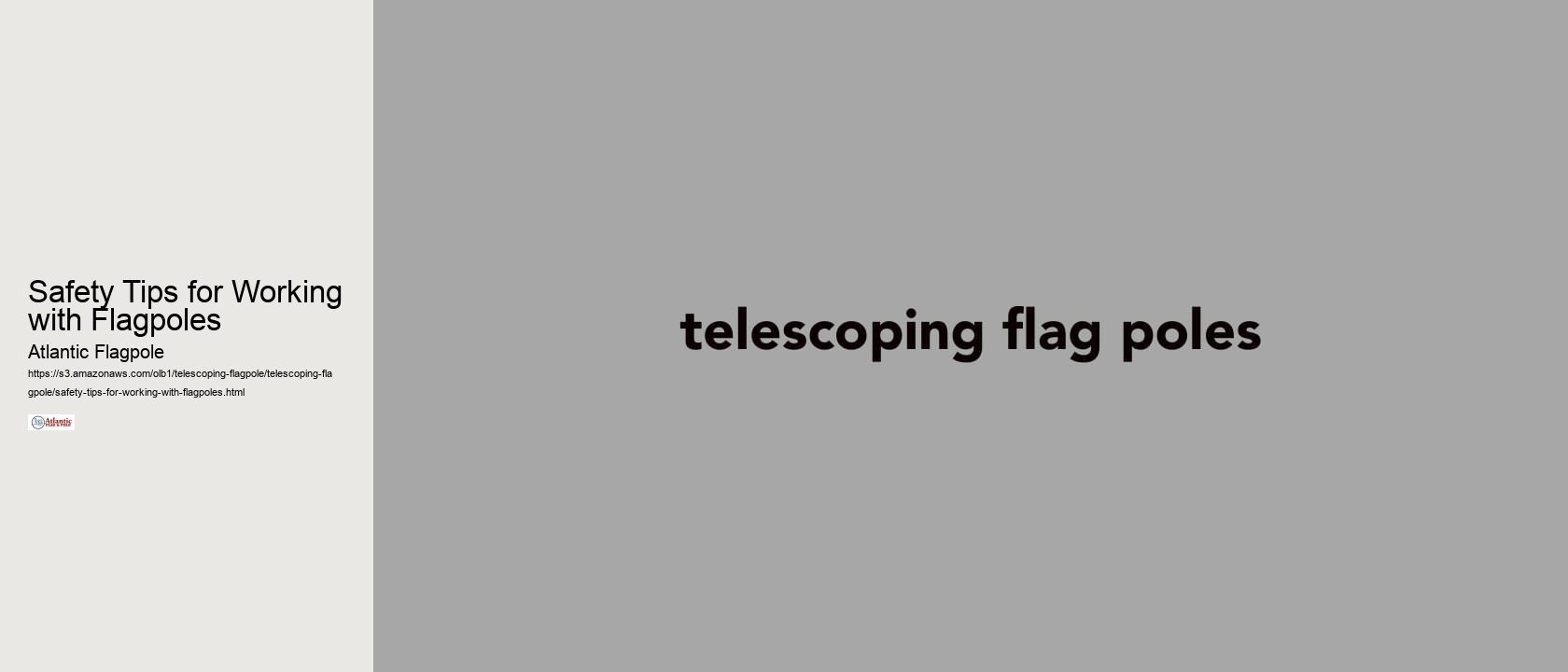 Safety Tips for Working with Flagpoles