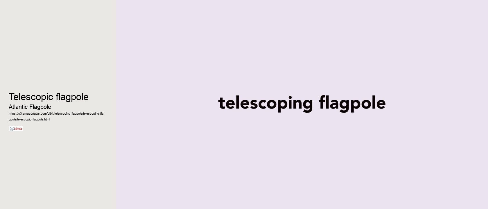 telescopic flagpole