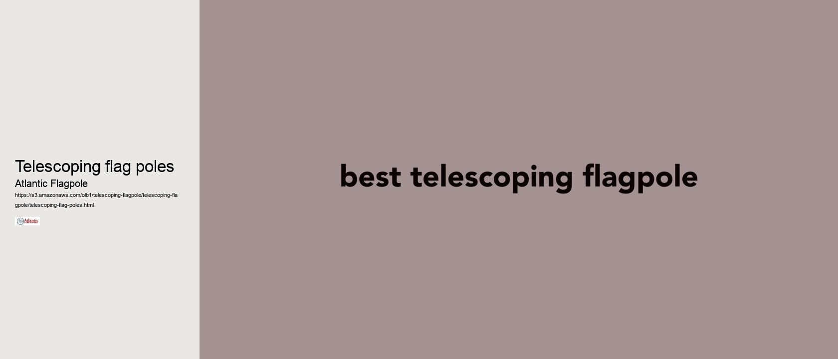 telescoping flag poles