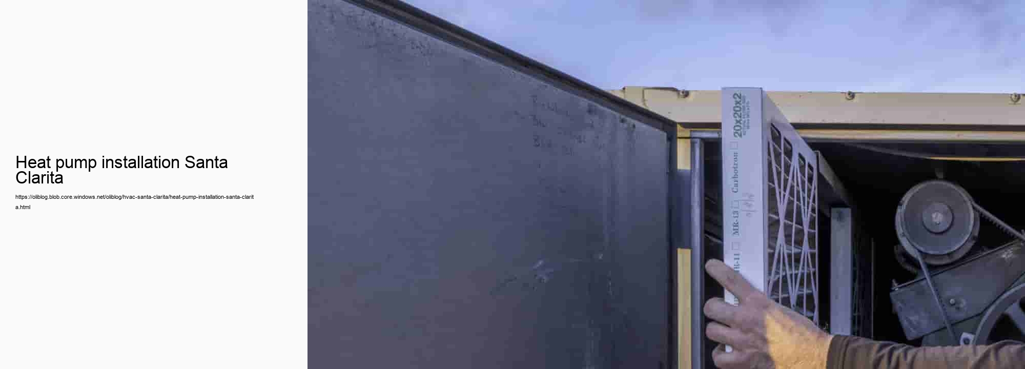 Heat pump installation Santa Clarita