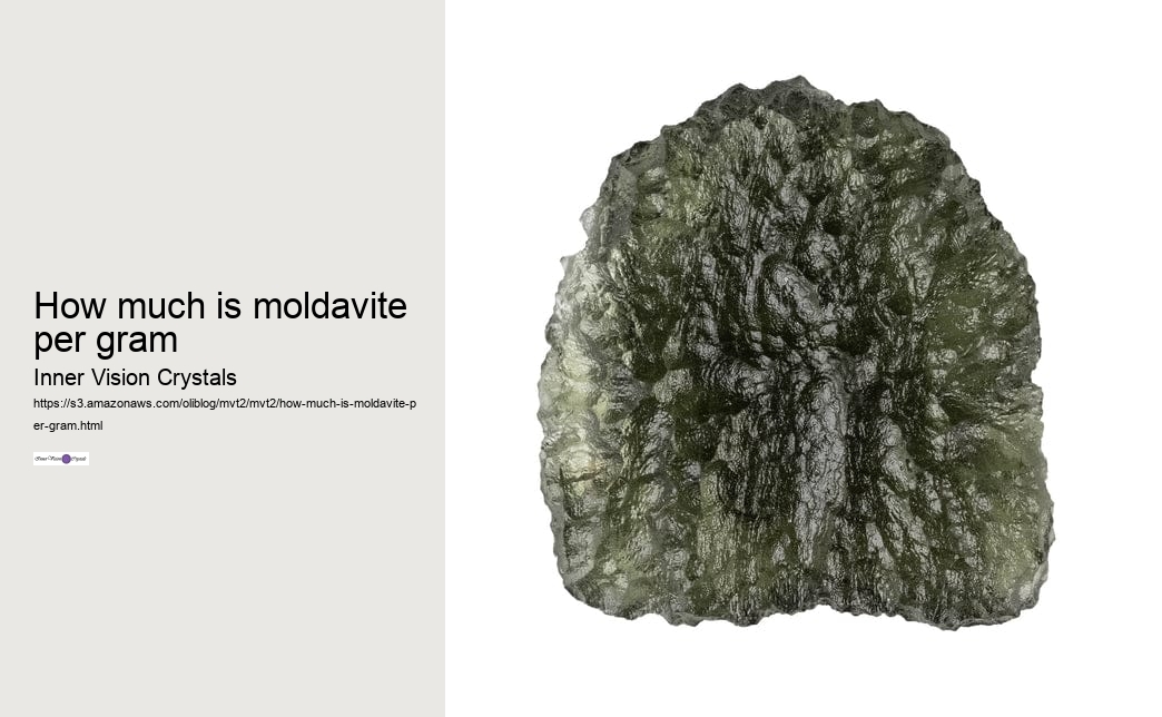 how much is moldavite per gram