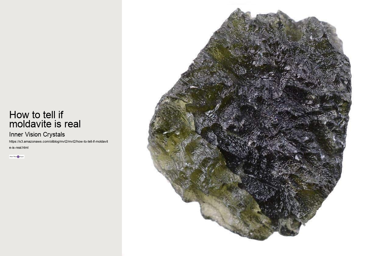 how to tell if moldavite is real