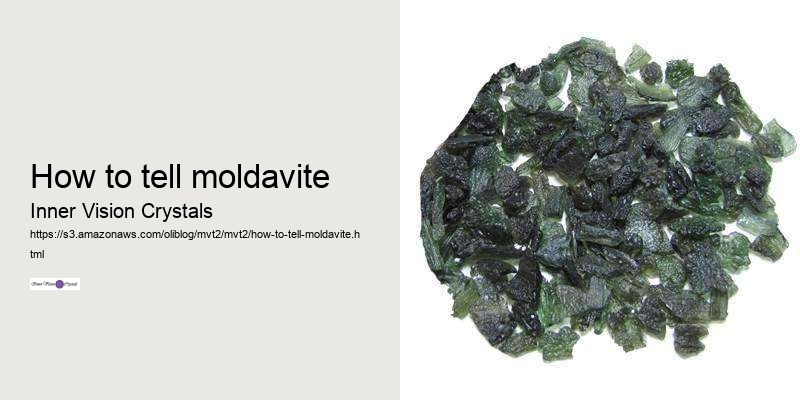 how to tell moldavite