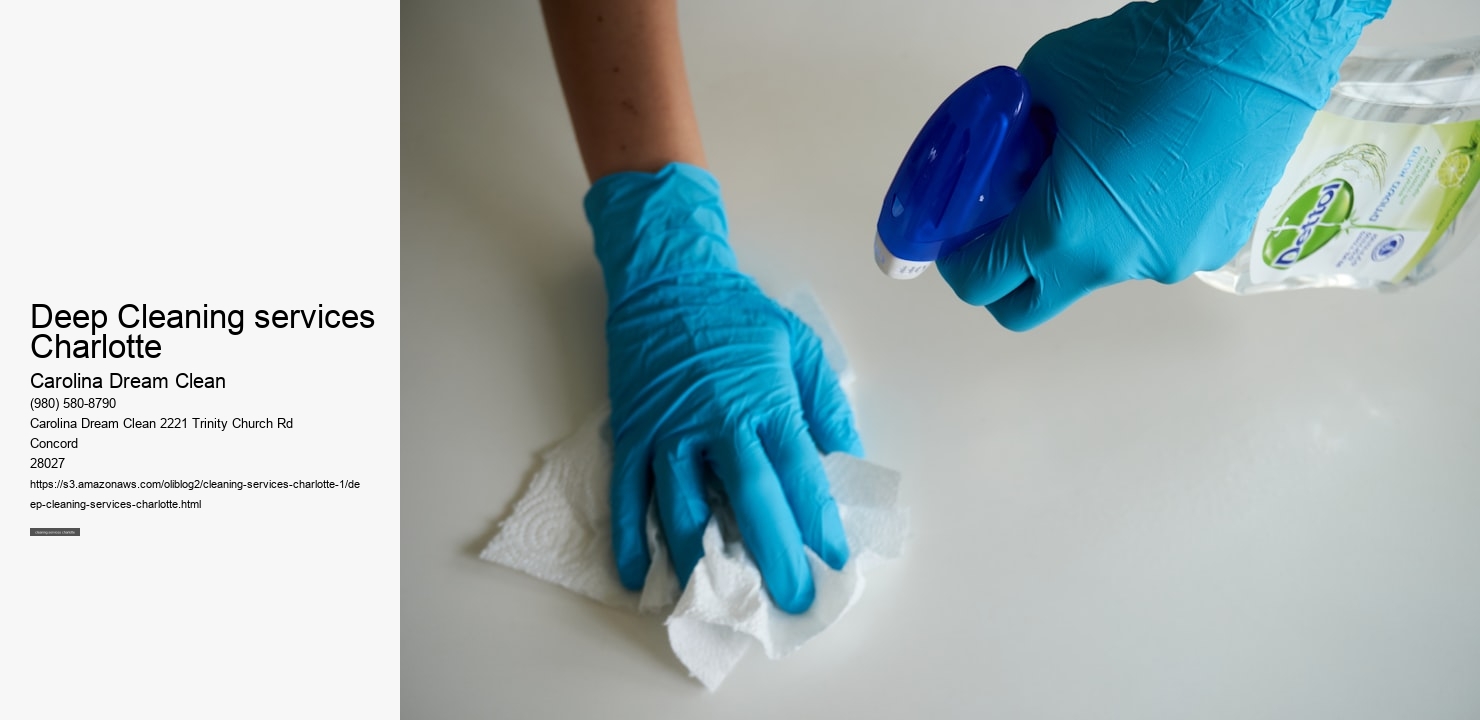 Deep Cleaning services Charlotte