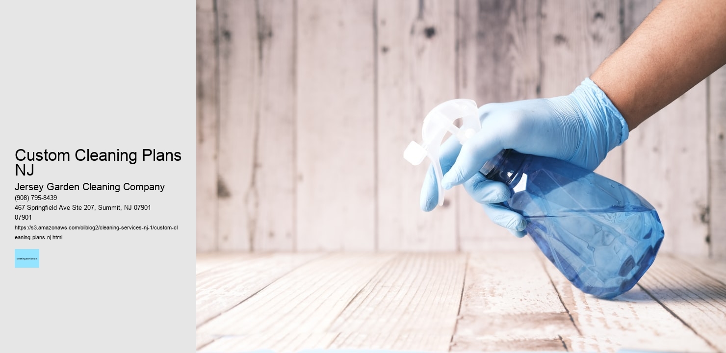 Custom Cleaning Plans NJ