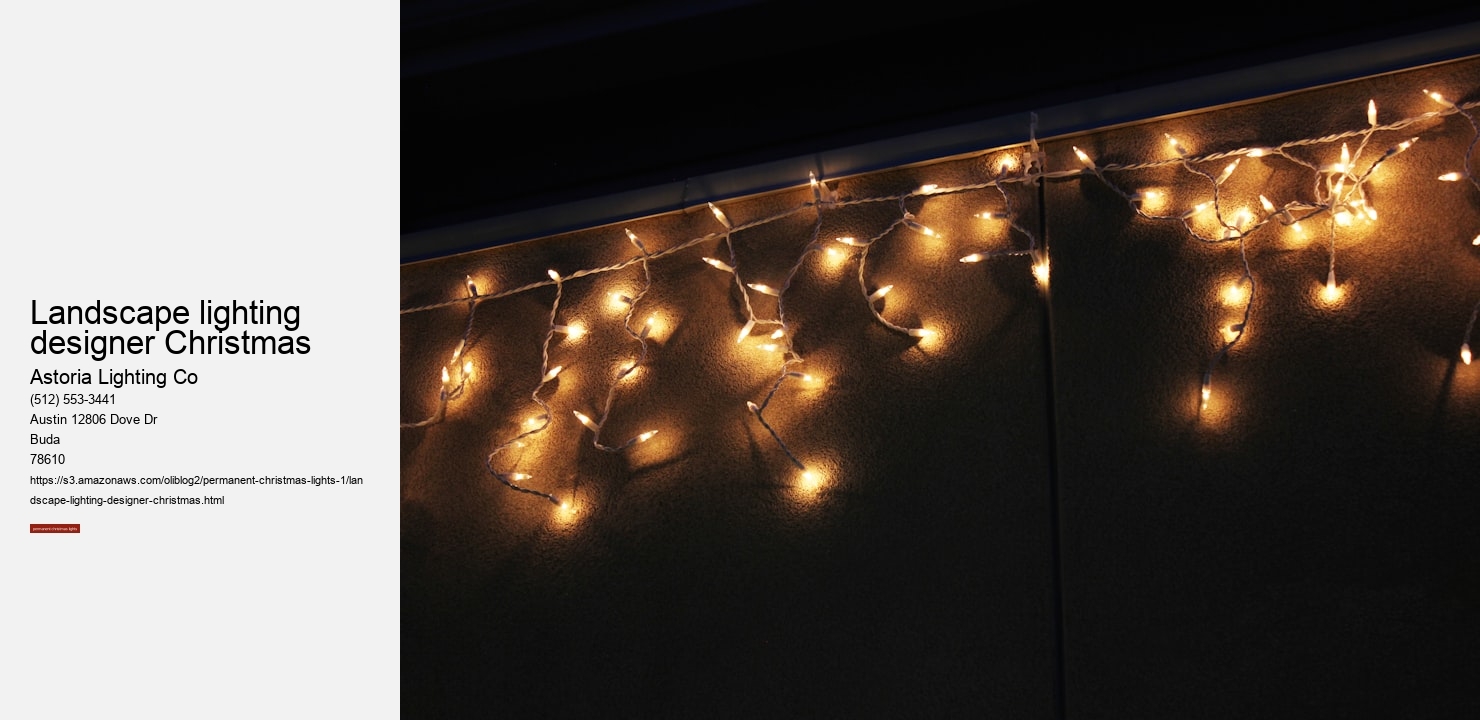 landscape lighting designer Christmas