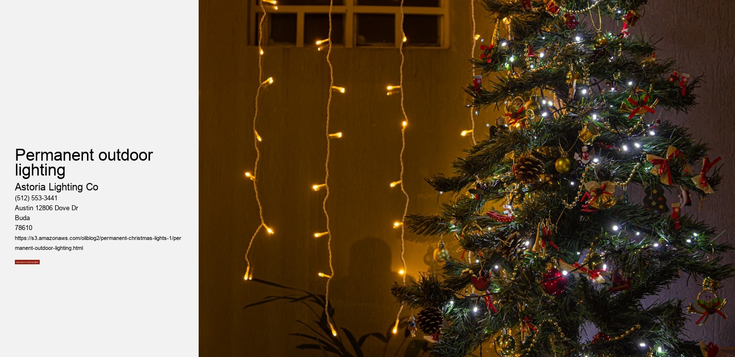 permanent outdoor lighting