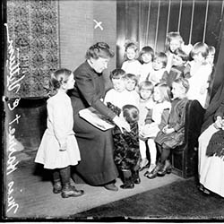 Harriet E. Vittum with Children