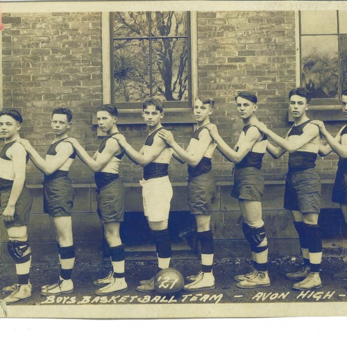 Avon High School basketball team 1921 at Julian St. School