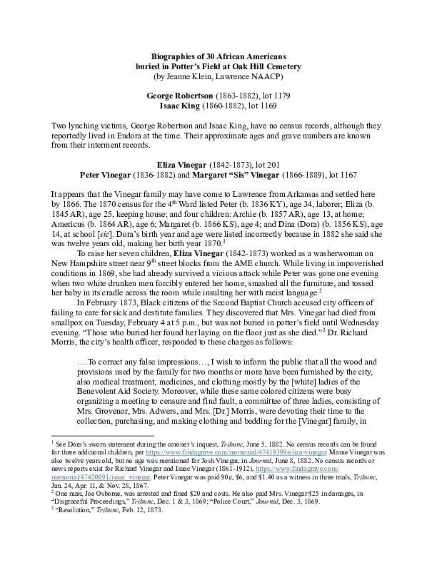 OakHillPottersFieldBiographies.pdf