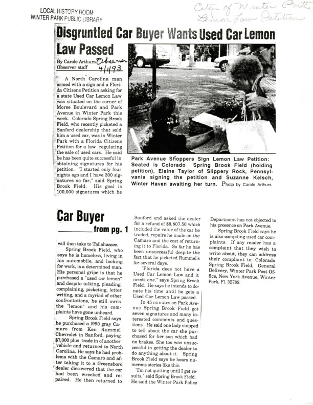 Winter Park History General - Lemon Law Petition - 001.pdf