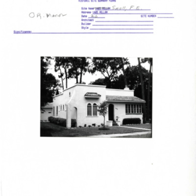 Winter Park History Historic Homes - Pellam Ave 1405 Shell, F E 1 - 002.pdf