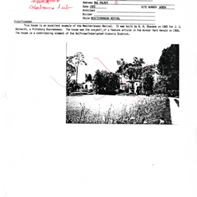 Winter Park History Historic Homes - Palmer 966 Beckwith, J C 1 - 002.pdf
