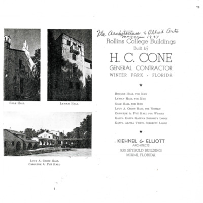 Winter Park History Historic Homes - Hist Homes & Buildings Rollins Dormitories 1 - 003.pdf