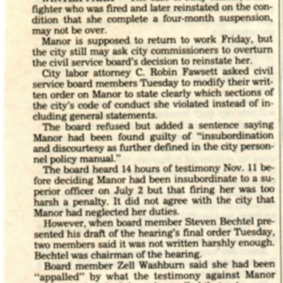 Winter Park may appeal rehiring of firefighter