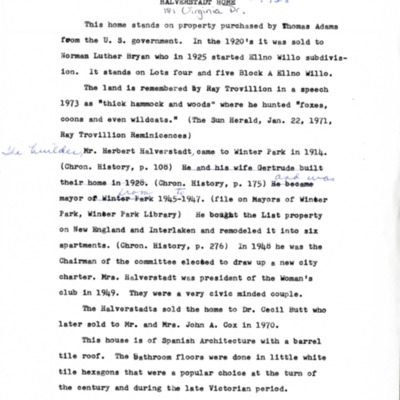 Winter Park History Historic Homes - Virginia Dr 181 Halverstadt House - 002.pdf
