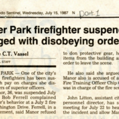 Winter Park firefighter suspended, charged with disobeying orders