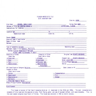 Winter Park History Historic Homes - Comstock W 452 Jackson, Harold 1 - 002.pdf