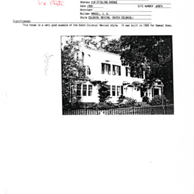 Winter Park History Historic Homes - Stirling Ave 210 Goss, Samuel - 002.pdf