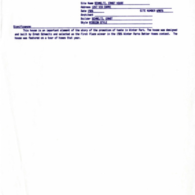 Winter Park History Historic Homes - Via Capri 1247 Schmeltz, Ernst - 002.pdf