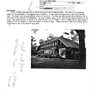 Winter Park History Historic Homes - Chase 242 Gibbs Freeman House 1 - 005.pdf