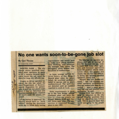 No one wants soon-to-be-gone job slot