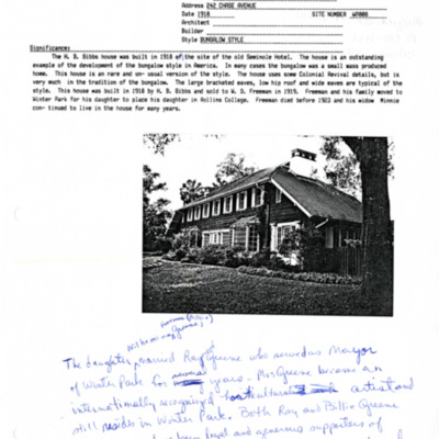 Winter Park History Historic Homes - Chase 242 Gibbs Freeman House 1 - 003.pdf