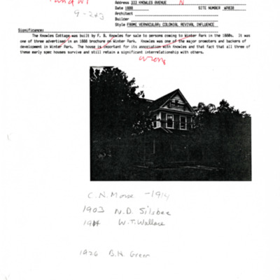 Winter Park History Historic Homes - Knowles Ave N 333 Silsbee N D House 1 - 003.pdf