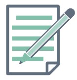 paper and pencil icon