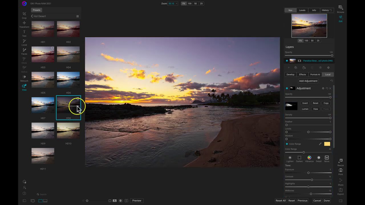 Create a Stunning Sunset in Seconds