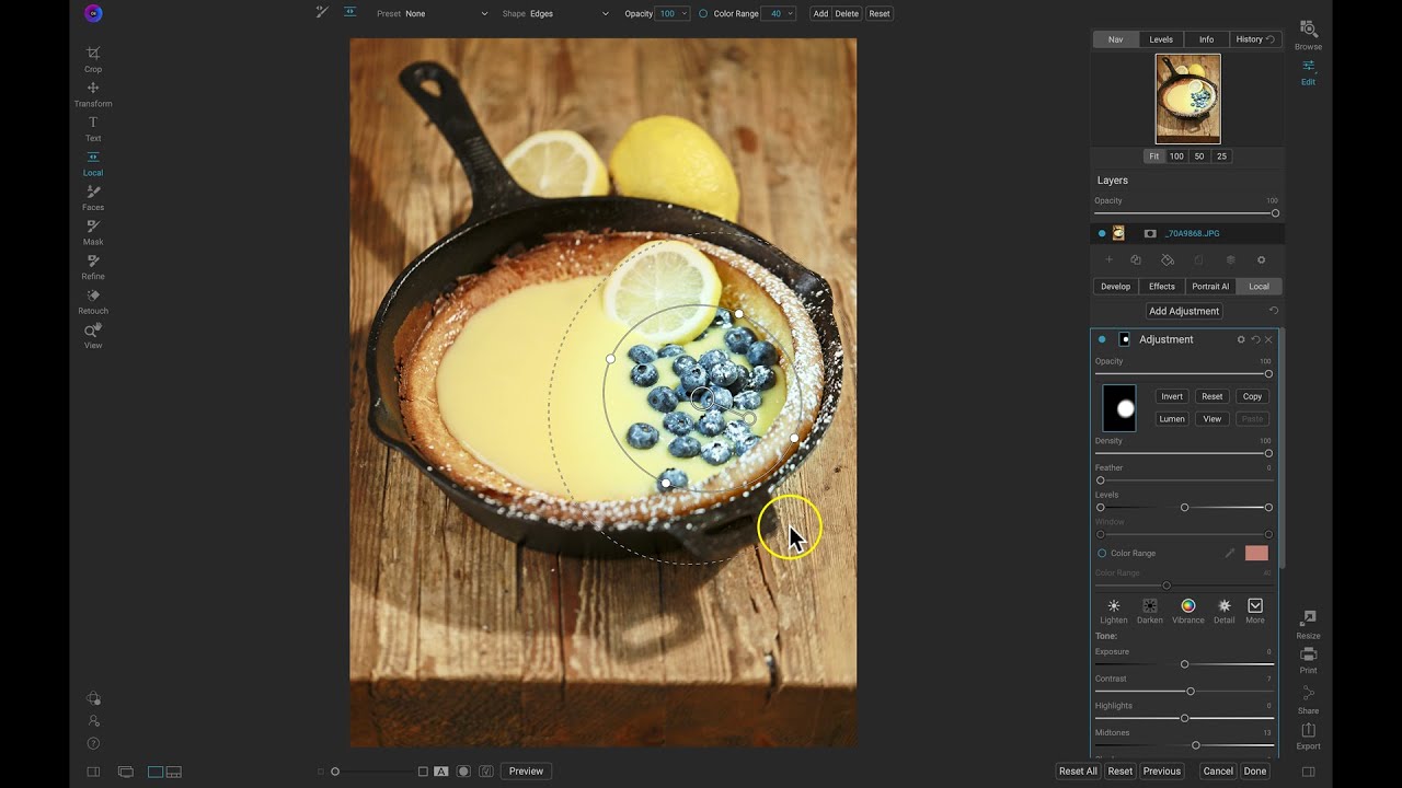 Selectively Edit Using Color Selection