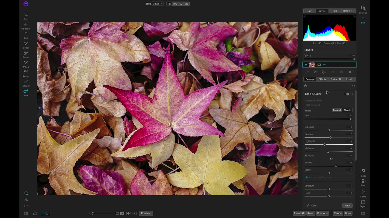 Quickly Restore Vibrant Colors