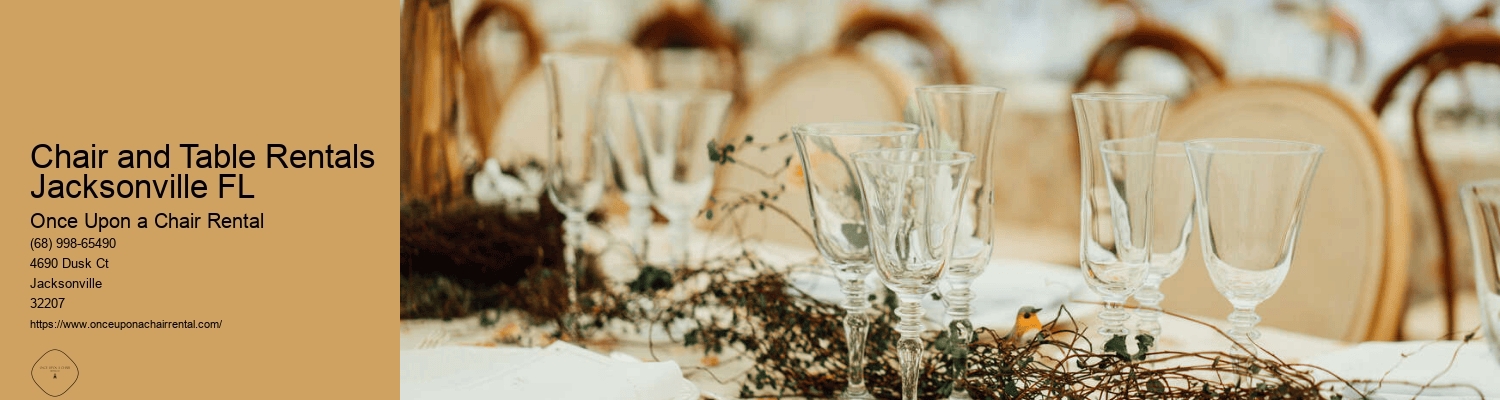 Chair and Table Rentals Jacksonville FL