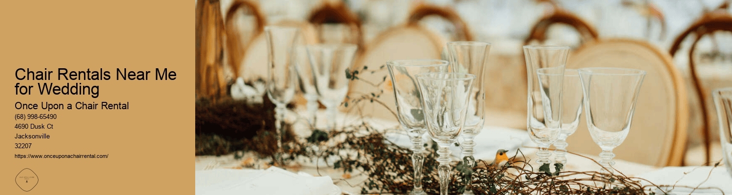 Chair Rentals Near Me for Wedding